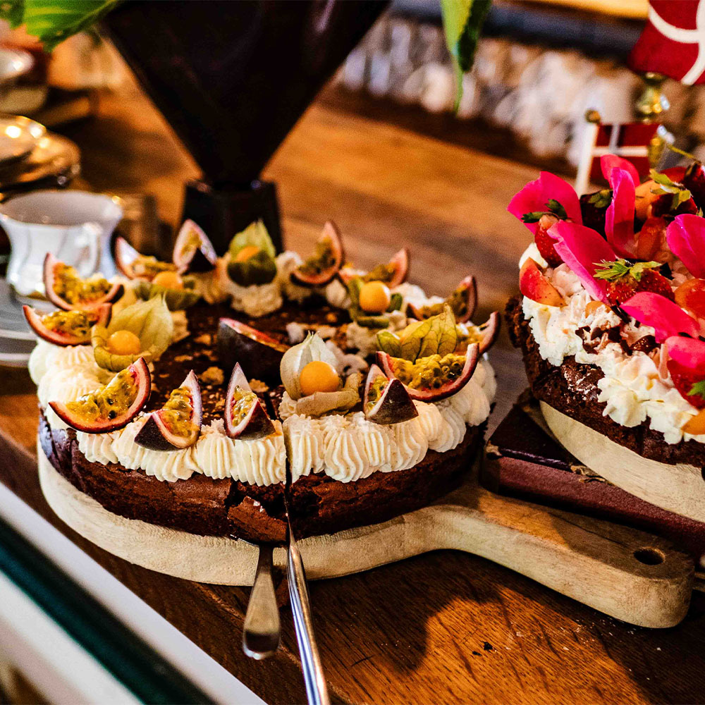 Cake table at Krusmølle