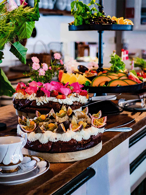 Cake table at Krusmølle