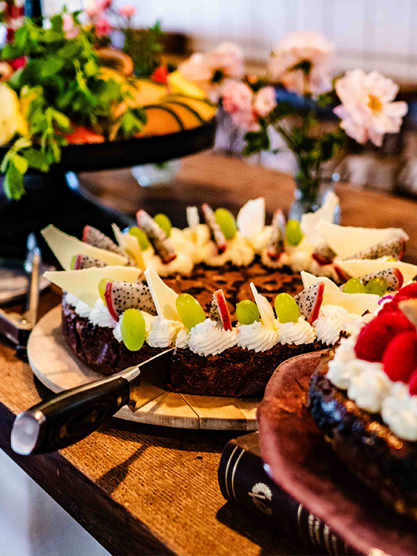 Cake table at Krusmølle